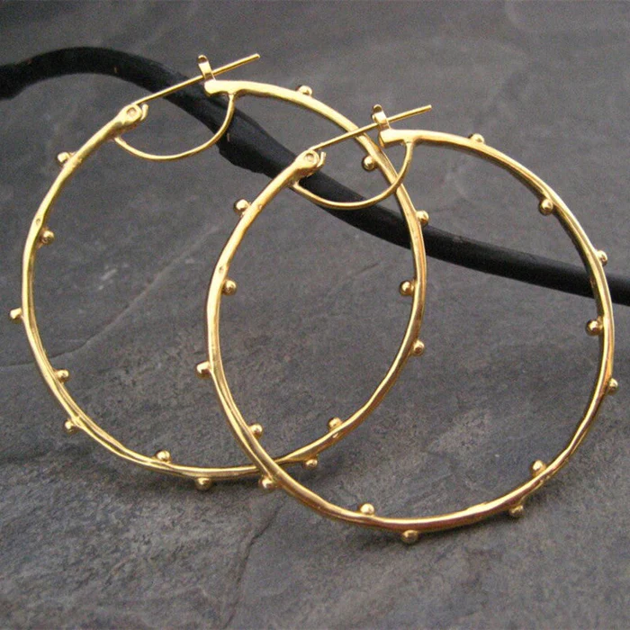 Vintage Golden Circles Earrings