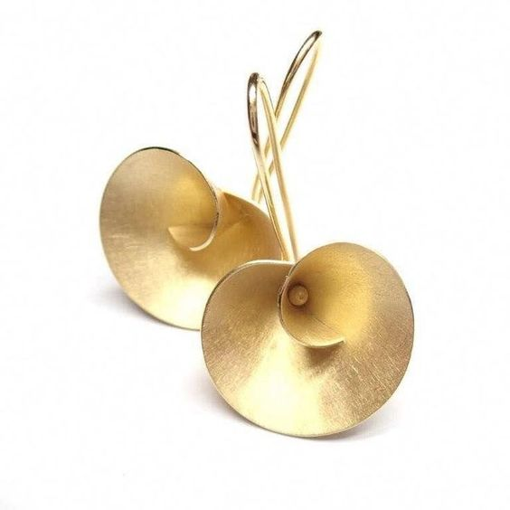 Vintage Golden Blossom Earrings