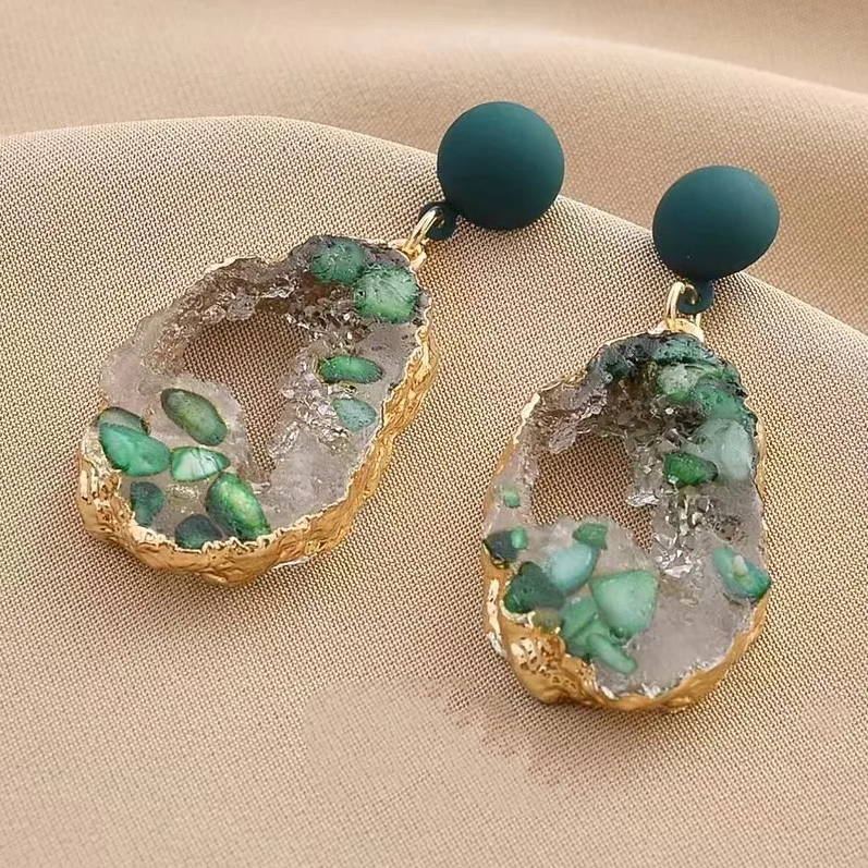 Vintage Nature Crystal Earrings