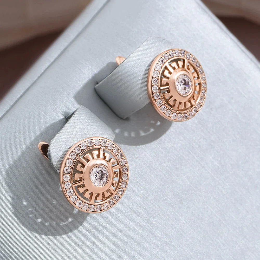 Elegant Bright Rounded Earrings