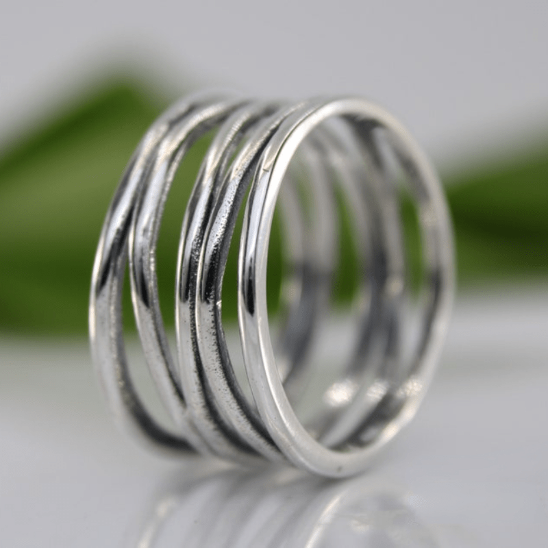 Vintage Layered Silver Ring