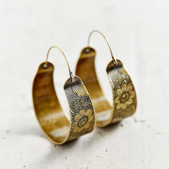 Vintage Golden Earrings