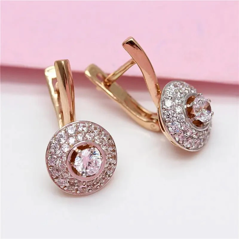 Elegant Rounded Glass Earrings