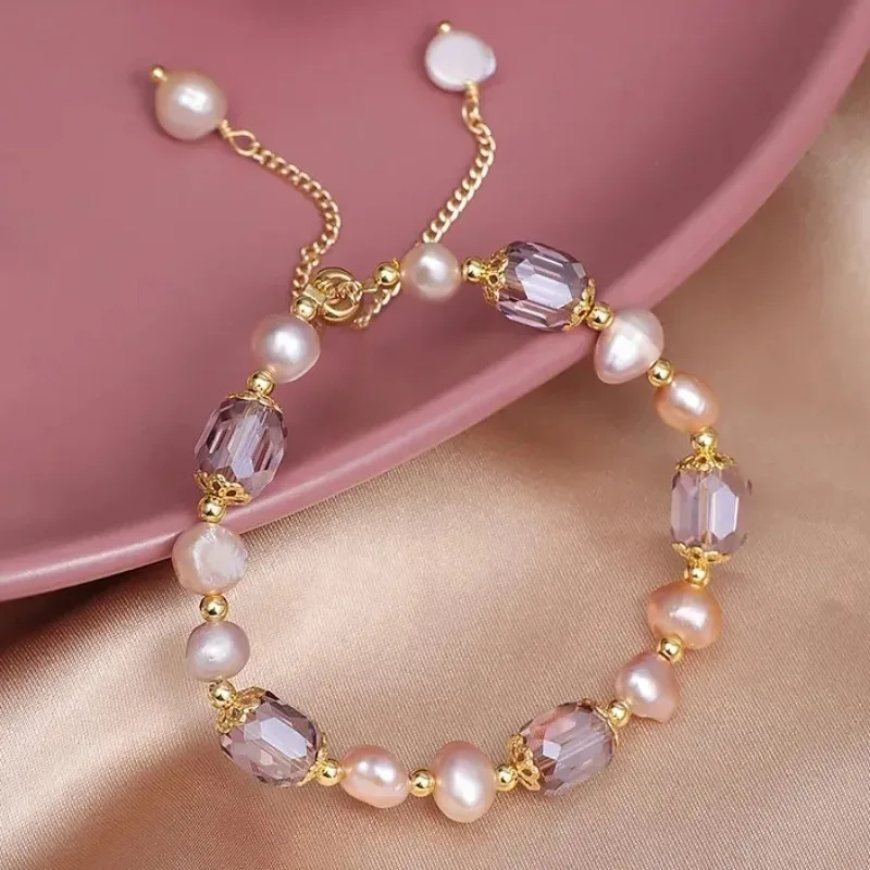 Elegant Purple Pearl Bracelet