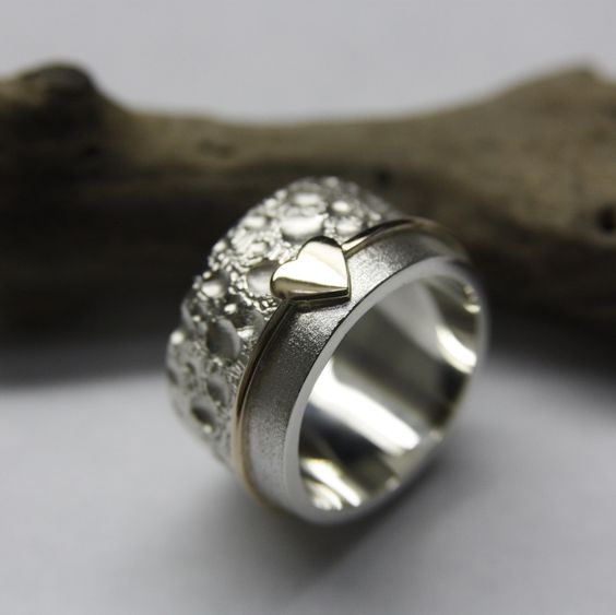 Vintage Heart Silver Plated Ring