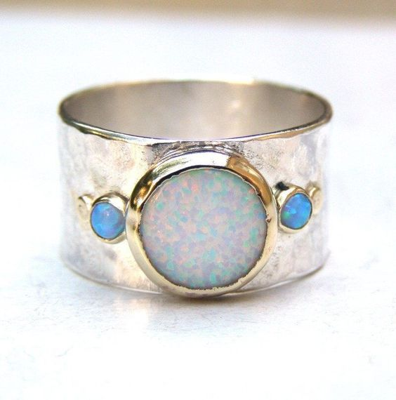 Vintage Opal Silver Ring