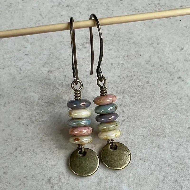 Vintage Dangling Stones Earrings