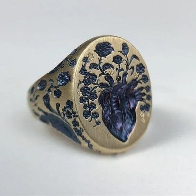 Royal Bloom Crest Ring | Gold
