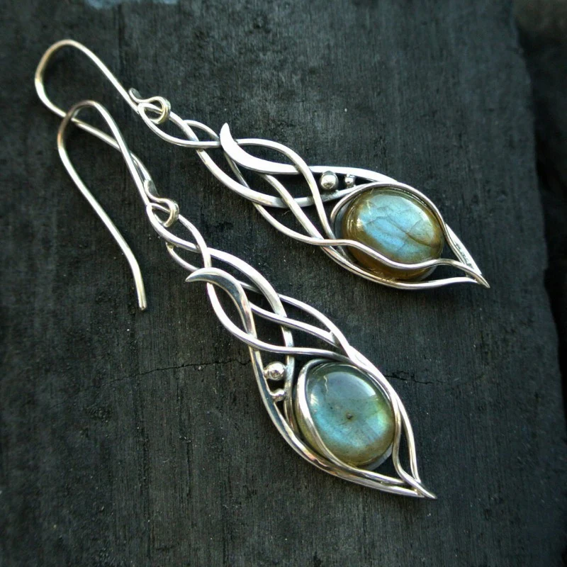 Vintage Opal Dangling Earrings