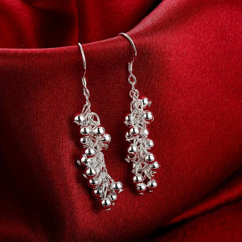 Vintage Dangling Silver Rain Earrings