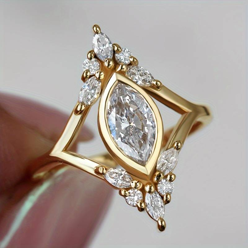 Vintage Starlight Gold Ring