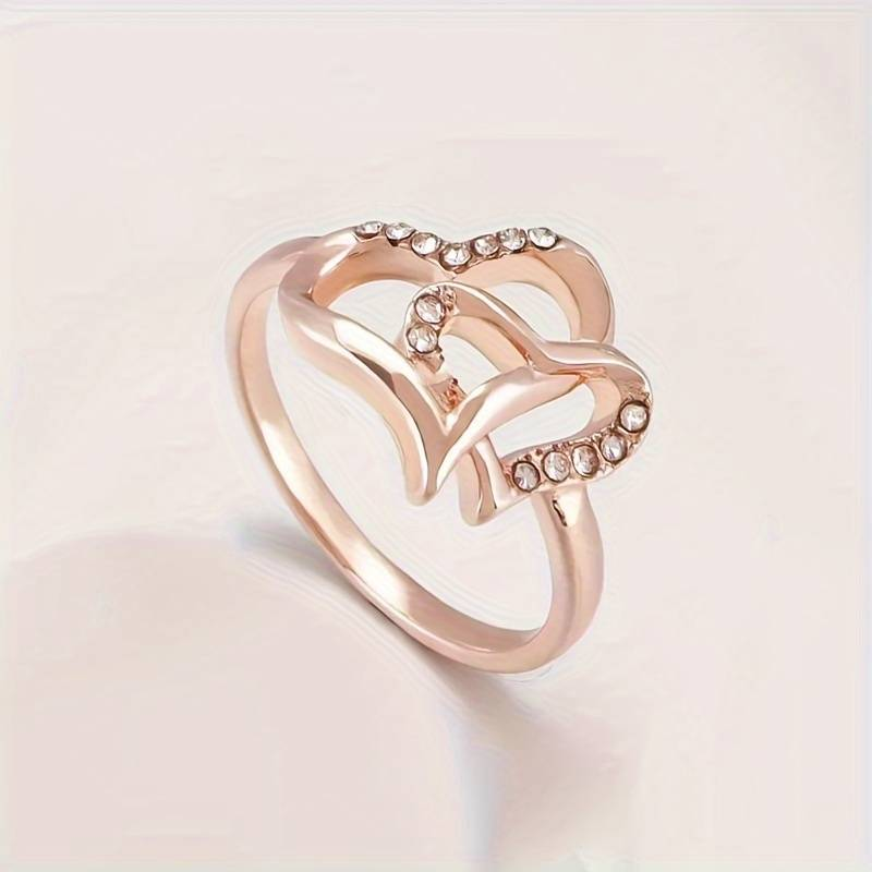 Vintage Knotted Love Zirconia Rose Ring