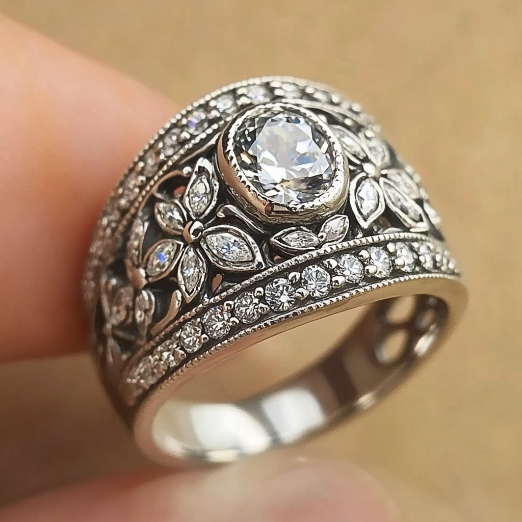 Vintage Silver Bright Ring