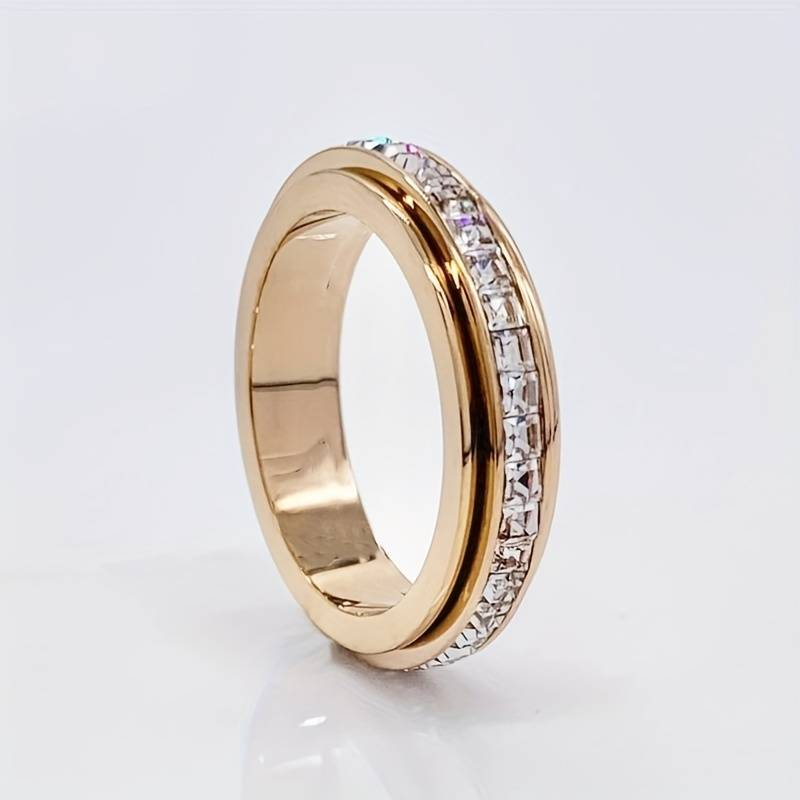 Vintage Bright Line Gold Ring