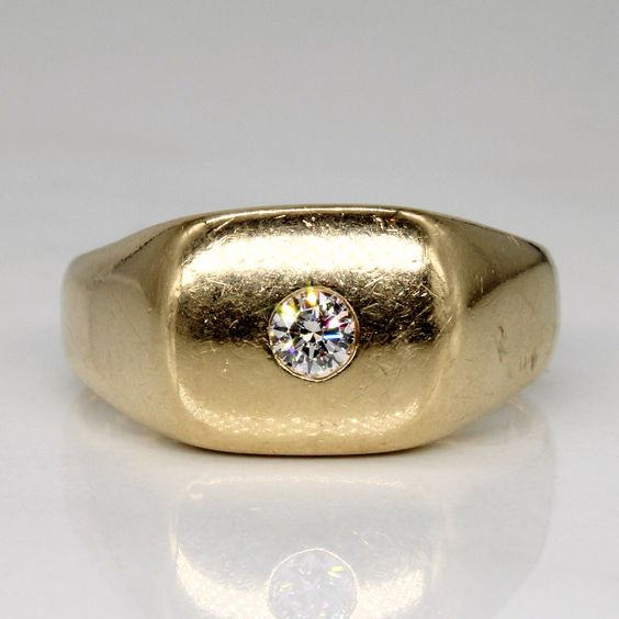 Vintage Point Glass Gold Ring