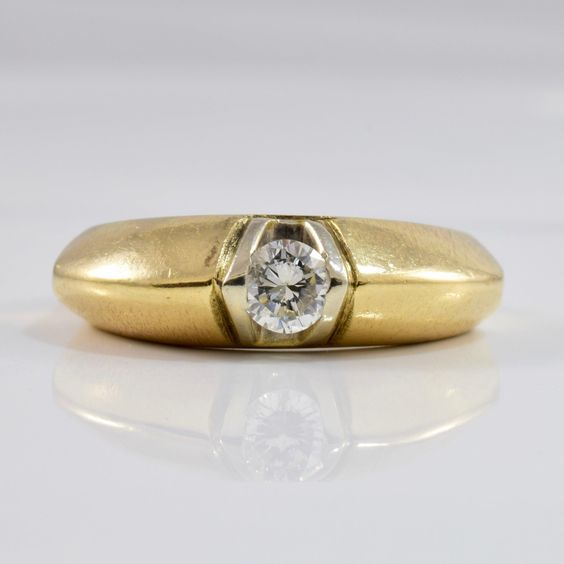 Vintage Zirconia Gold Ring