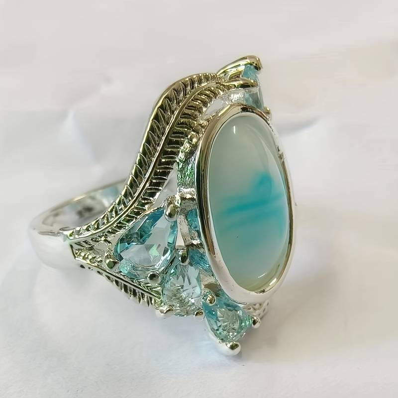 Vintage Turquoise Opal Ring