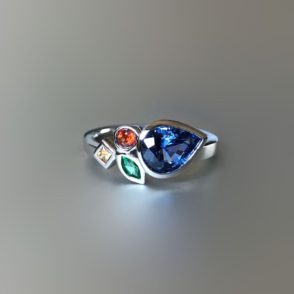 Vintage Colorful Luminous Ring