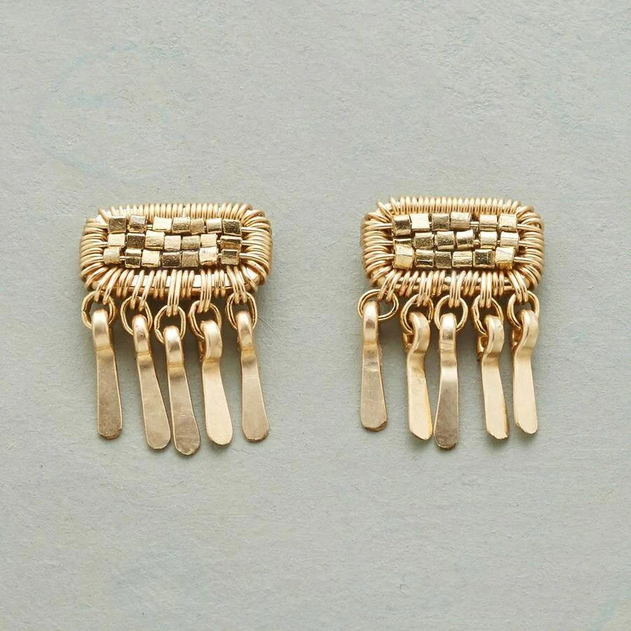 Vintage Golden Dangling Earrings