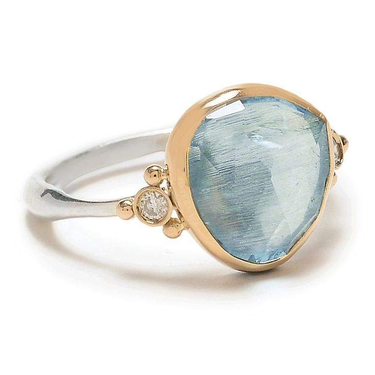 Vintage Aquamarine Stone Ring