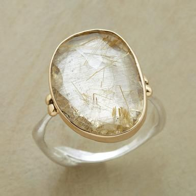 Vintage White Glass Silver Ring