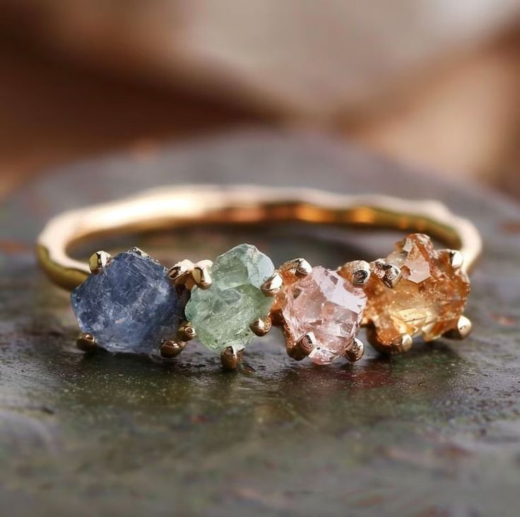 Vintage Colorful Stones Ring