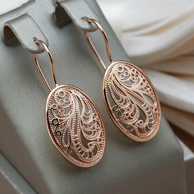 Elegant Hollow Rounded Earrings