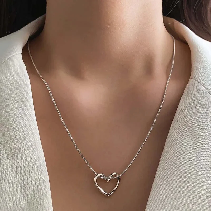Heart Silver Necklace