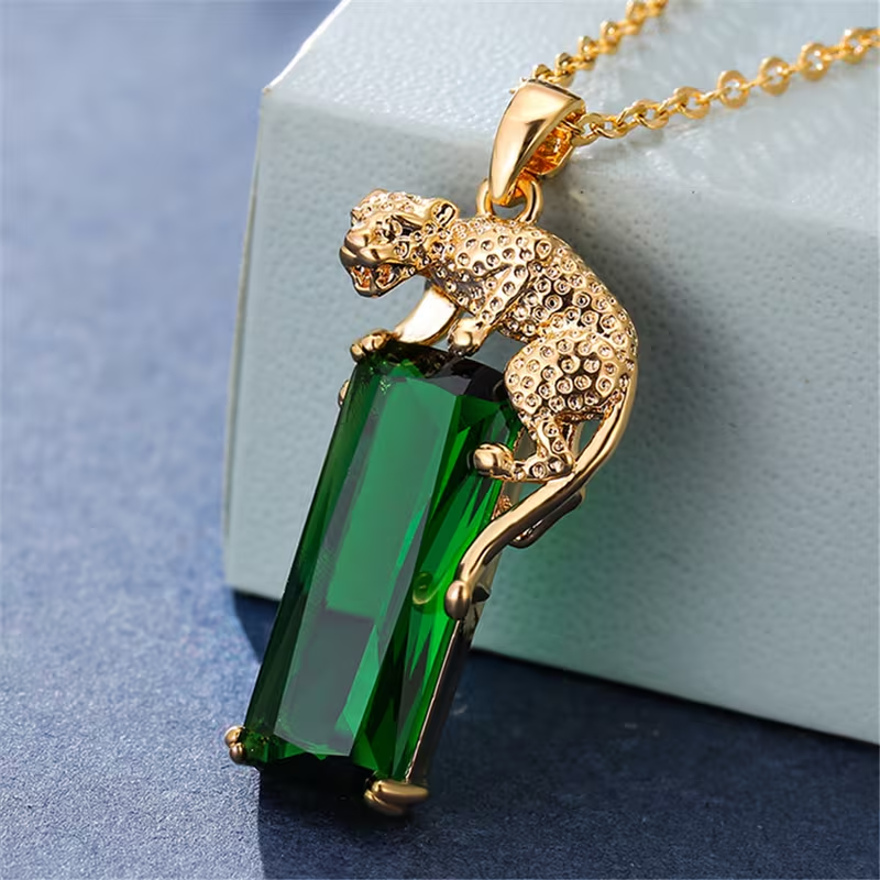 Emerald Gold Necklace