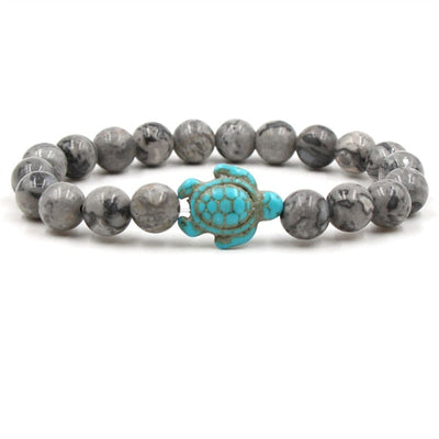 Unique Natural Stone Beads Turtle Bracelets