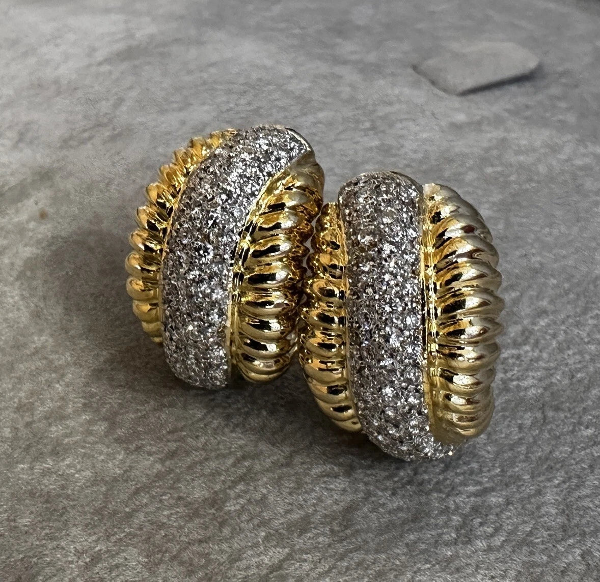 Gold & Silver Bright Mesh Earrings