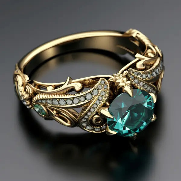 Heart of the Dragon Gem Ring