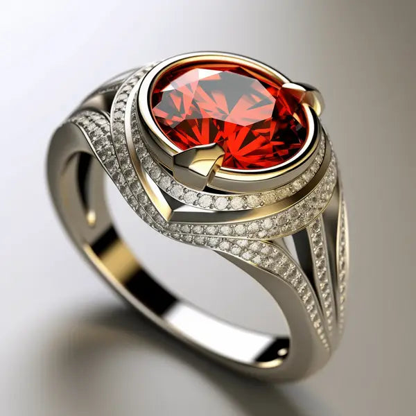 Golden Sun Spire Ring