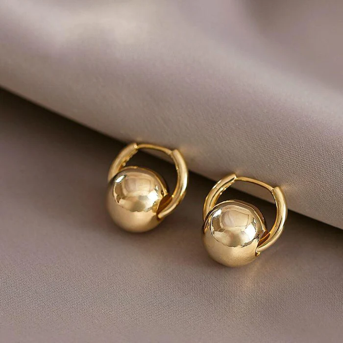 Elegant Golden Small Earrings
